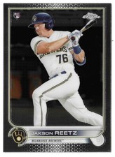 2022 Topps Chrome Baseball Jakson Reetz Rookie Card #157 Milwaukee Brewers RC