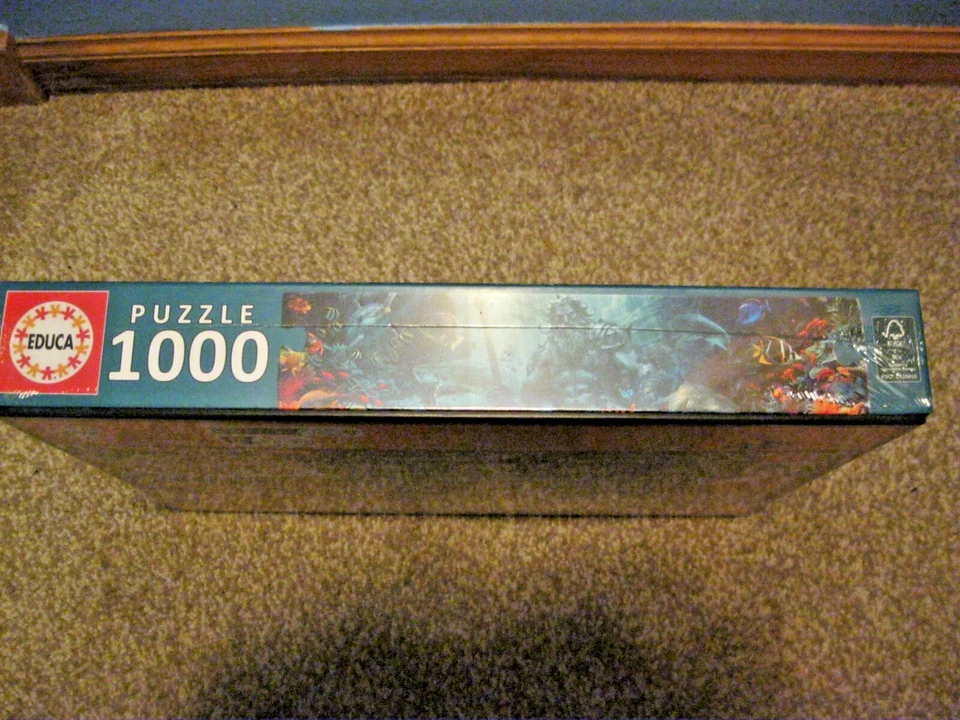 EDUCA 1000 PEÇAS QUEBRA-CABEÇA RECIFE DE CORAL POSEIDON NOVO 2025 PZL CHECK FALL RAVENSBURGER - Imagem 4 de 4