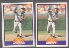 BOB WALK 1989 Score #224 No Copyright Promo Prototype Variation Pirates Mint