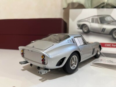CMC 1/18 Ferrari 250 GTO 1962 Silver M-151 Die-cast Model Used