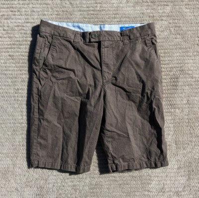 Adidas Climalite Golf Shorts Men's Chocolate Brown Flat Front Chino-32