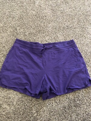 Tek Gear Purple Shorts - Womens 2XL, Waist 19.5 , Total Length 14 