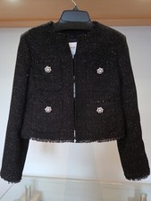 L K Bennett Chelsea Metallic Tweed Jacket Bnwt Uk 10 Eur 38 Rrp £359 On Trend