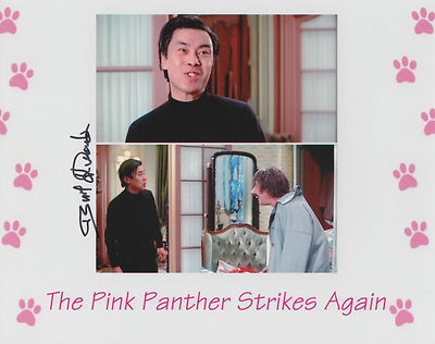 BURT KWOUK signiertes persönliches 10x8 Foto PINK PANTHER & TENKO COA