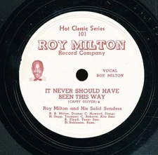 15pc78-R&B-ROY MILTON picture label 101/102-Roy Milton