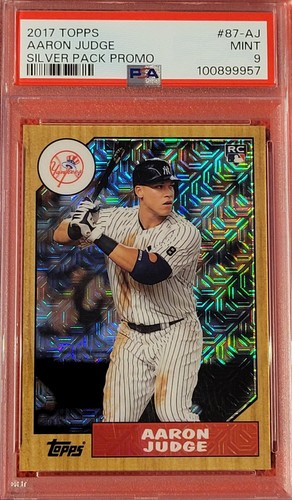 2017 Topps Silver Pack Aaron Judge 1987 Chrome Rookie RC #87-AJ PSA MINT
