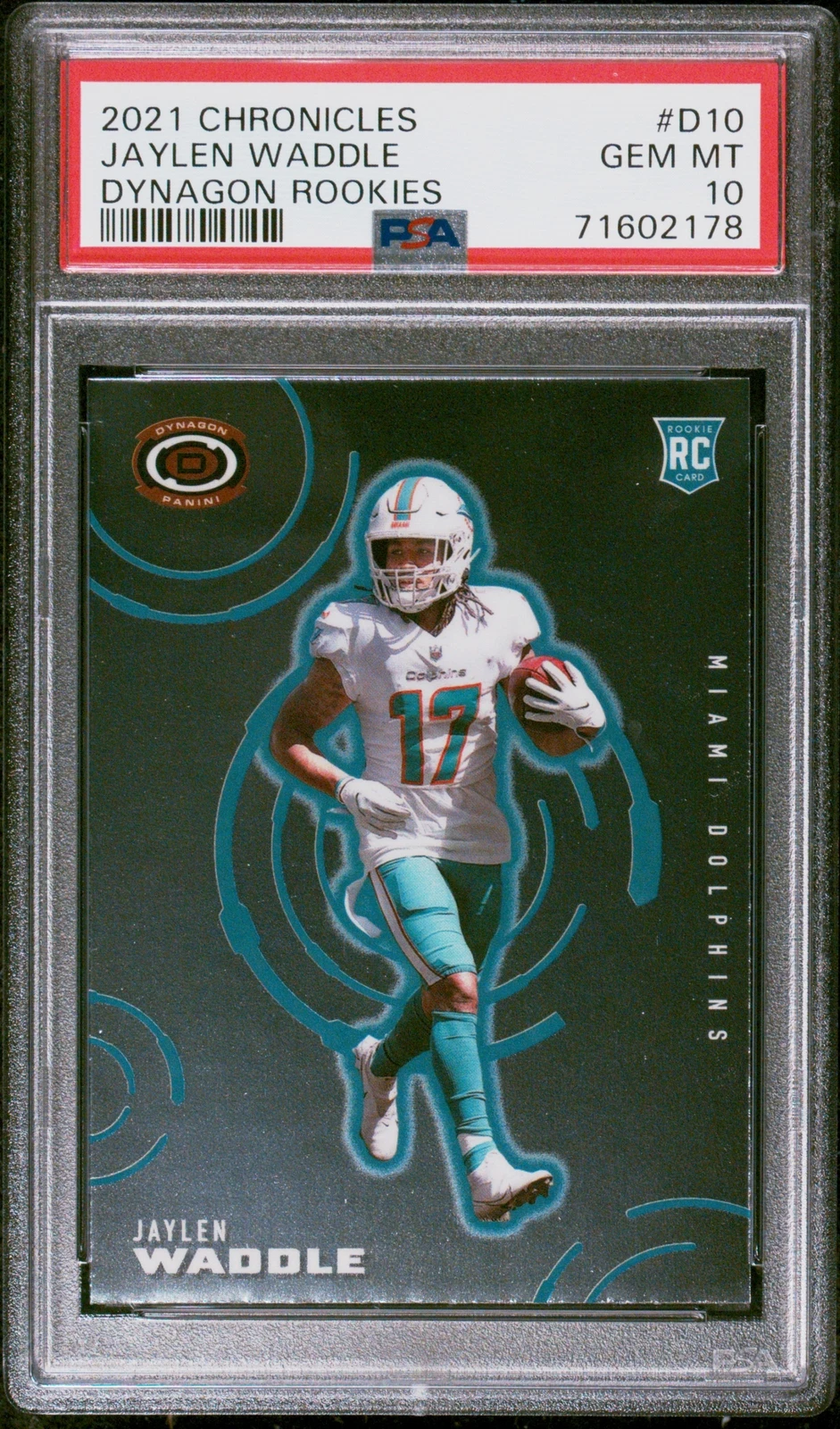 Jaylen Waddle Panini Chronicles Dynagon Rookies #D10 Base