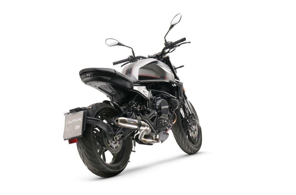 Moto Morini Seiemmezzo STR 650 2022-2024 GPR Exhaust Mid System Deeptone Inox