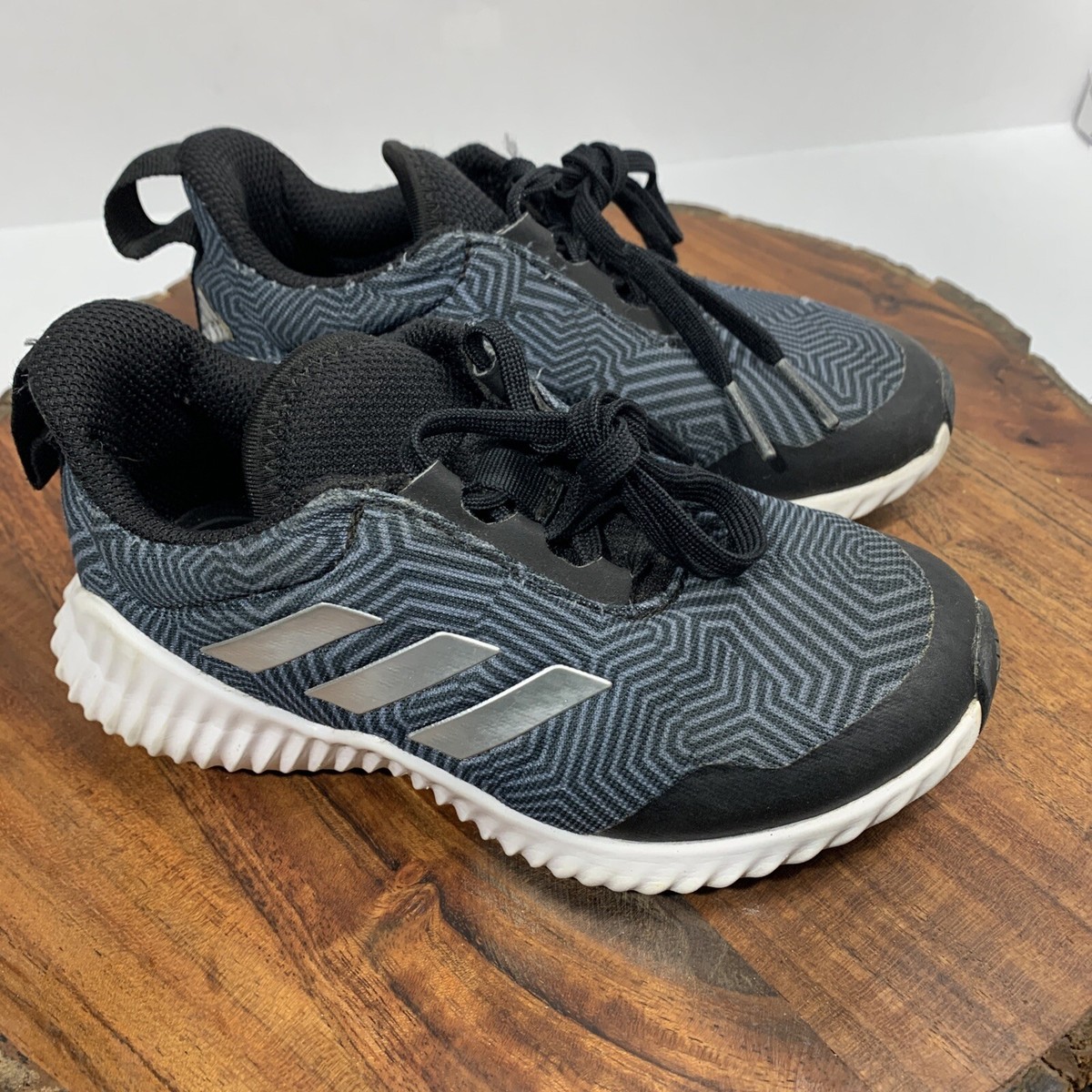 Adidas FortaRun K Boys Size 11K Blue Geometric G27159 | eBay