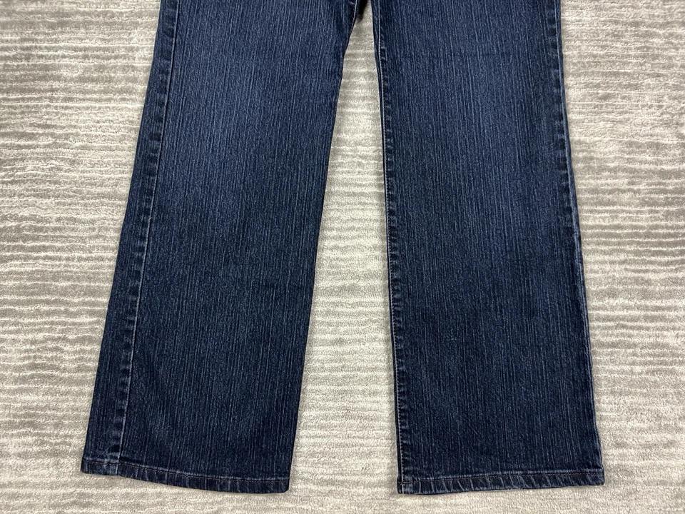 Pantalones de mezclilla Bandolino Blu para mujer 12 azul lavado oscuro mezcla de algodón recto Foto 3 de 4