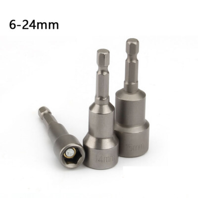 Magnetic Socket Magnetic Nut Driver Drill Bit Adapter Hex Shank 6-13MM ...