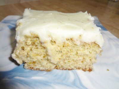 EXTRA MOIST HOMEMADE PISTACHIO CAKE WITH CREAM CHEESE FROSTING (13'' x 9'') TRAY