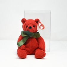 The Beanie Babies Collection Red Mistletoe Birthday Bear December 18 2000