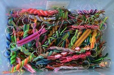 10 Pack Boondoggle Keychains, Gimp Lanyard Lot, Rexlace Keychains, Handmade