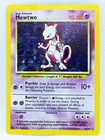 MEWTWO 10/102 Holo Rare Base Set Unlimited 1999 - Pokemon Card WOTC