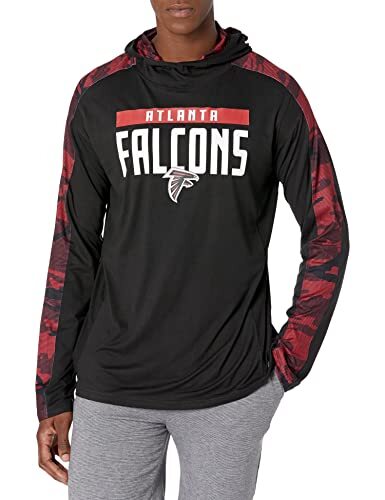 Мужская толстовка Zubaz NFL Atlanta Falcons с капюшоном и камуфляжными вставками