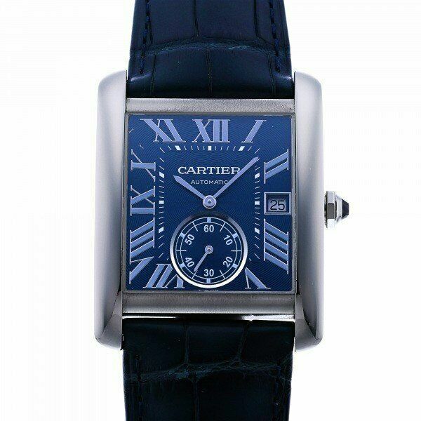 Cartier Tank Blue Men's Watch 