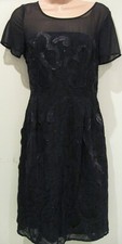 Kaliko Black Polyester Short Party Prom Dress Ball Gown (NEW) size 10-£119.00