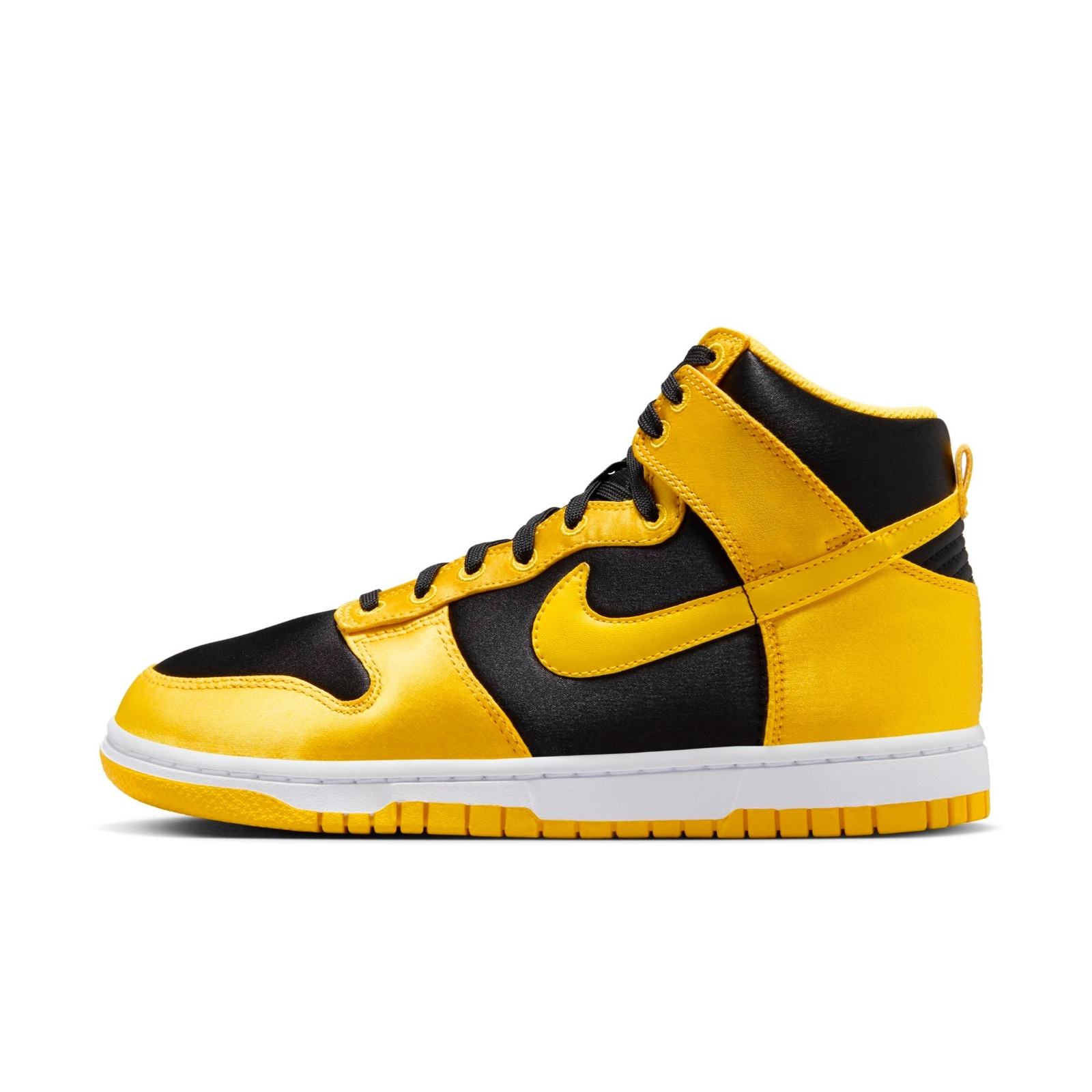 [FN4216-001] Женские кроссовки Nike Dunk High Satin Goldenrod (W)