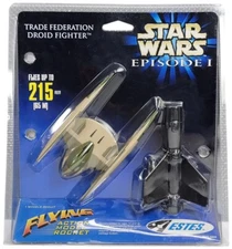 Estes Star Wars Episode I Trade Federation Droid Fighter Flying Model Rocket Kit