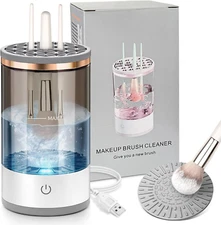 Electric Makeup Brush Cleaner, Quick Efficient Machine for Deep Cleaning All Typ