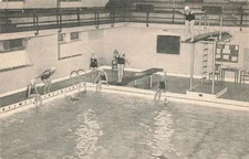 c1930s Swimming Pool Diving Board Girls Central YWCA Cleveland Ohio OH P524