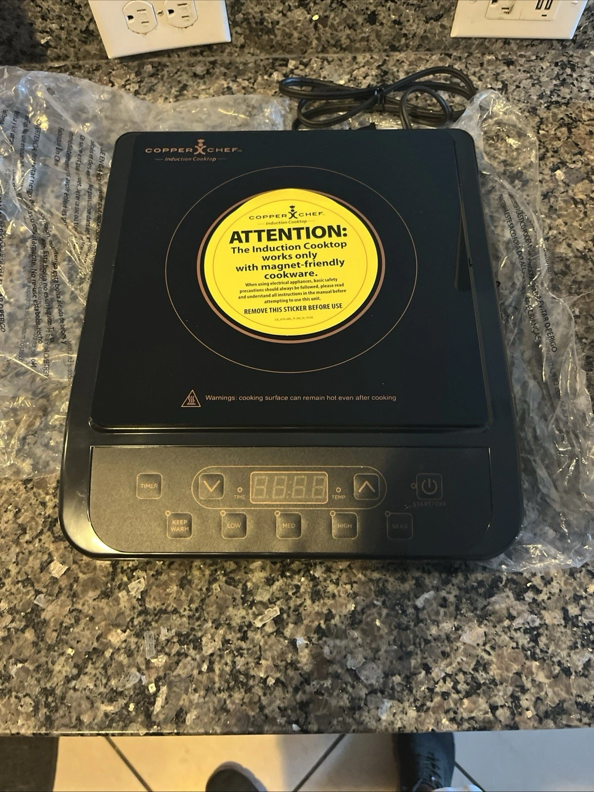 Copper Chef Induction Electric Portable Cooktop Model KC16067-00300
Opens in a new window or tab