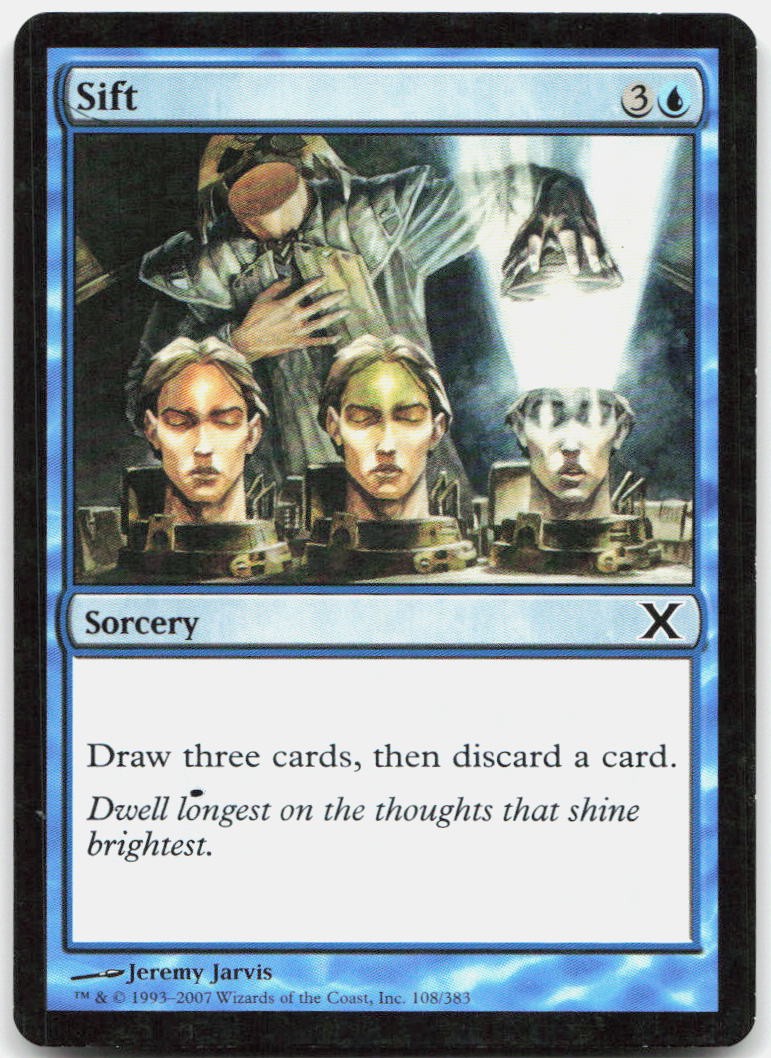 Sift 108 Common 10th Edition Magic: The Gathering Lightly Played
