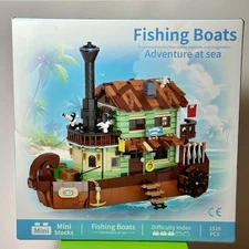 Lighthouse Fishing Village Store House Building Set Toys BRAND NEW 1520 PC