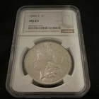 1884 Morgan Dollar New Orleans MS 63 NGC 8695641-016 90% Silver $1 Coin