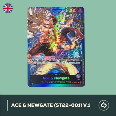 Ace & Newgate (ST22-001) V.1 | LEADER | ONE PIECE TCG ENGLISH | NM