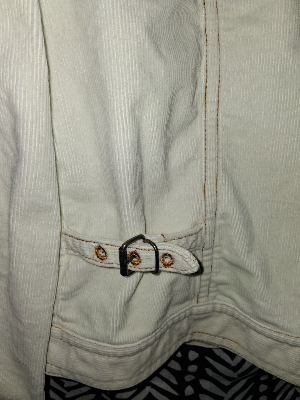 VTG Y2K 04 Ivory Corderouy Military Javket Size L TOMMY HILFIGER RARE image 10
