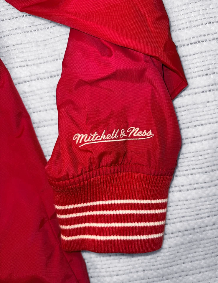 Vintage Esque Detroit Redwings Red Button Up Jacket Size XL - Image 4 of 4