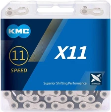 KMC X11 11 Speed Chain 118 Link silver-black