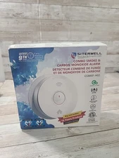 SITERWELL GS886F-H02 Smoke & Carbon Monoxide Detector Combo  Hardwired 10-Yr