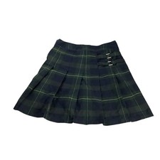 French Toast Plaid School Uniform Skirt Girls 18 Green Yellow Red Preppy Skort