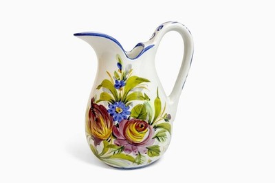 Art Pottery Jug Water Pitcher Large Italian Florentina Florentine Capodimente