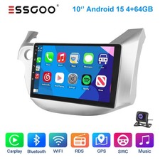 AHD+Android15 Car Stereo Radio CarPlay GPS Player For Honda Fit Jazz 2008-2013