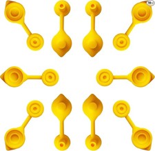 10 Pcs Universal Can Vent Caps - Yellow Gas Can Vents Spout Caps-10 PCS