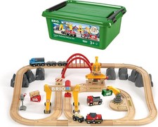 BRIO WORLD Cargo Rail Deluxe Set 54 Pieces in Total Target age 3 years old  