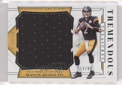 2018 Panini National Treasures Tremendous Rookies 12/99 Mason Rudolph RC 5oa