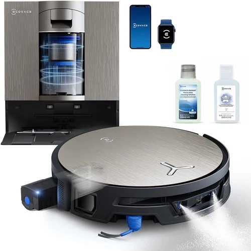 NEW - ECOVACS DEEBOT X12S OMNICYCLONE Robot Vacuum & Mop with OZMO Roller 3.0 - product listing photo