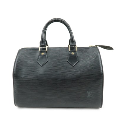 Louis Vuitton Epi Speedy 25 Hand Bag Boston Bag Noir M59032 Authentic Used F/S