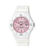 Casio Women's Water-Resistant Analog Watch with Rose Gold Accents -