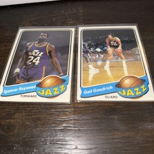 1979-80 Topps #12 Spencer Haywood & #32 Gail Goodrich Utah Jazz