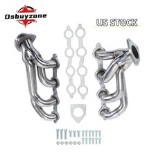 PAIR Exhaust Headers for 02-16 Chevy Silverado 1500 2500HD 3500HD 4.8 5.3 6.0L