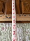 Salvaged Vtg Set Of Two Brown Wooden Inlay Cabinet Unbranded Doors — photo 4