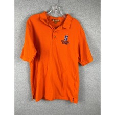 Harriton Syracuse University Alumni Polo Shirt Men's Size L Orange NCAA