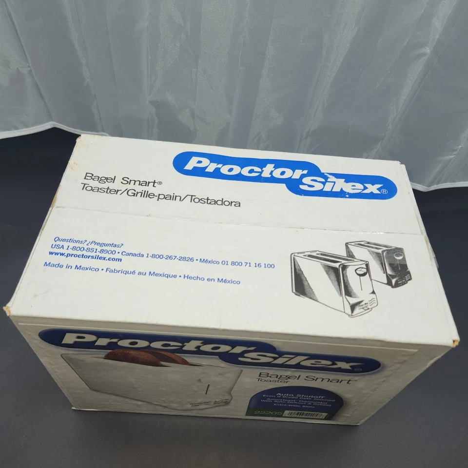 NEW in Box Vintage Proctor Silex Bagel Smart Toaster 22205 - Image 3 of 4