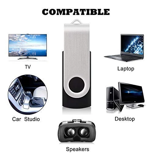 Lot Cle USB 8Go Pas Cher Clé USB 2.0 en Lot de 10 Stockage Externe Mémoire Po... - Photo 4/4